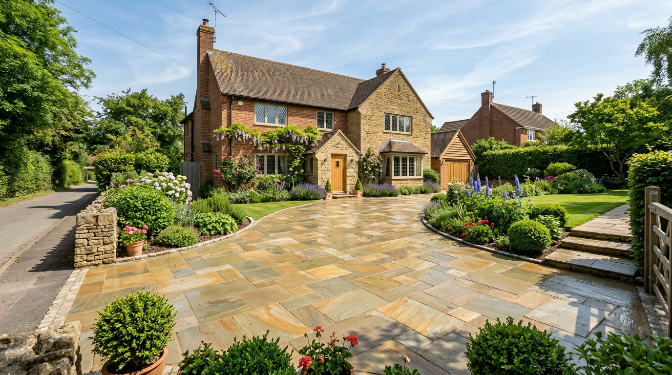 Indian Sandstone Driveways